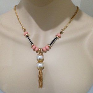 Beautiful Goldtone Beaded Necklace